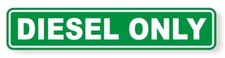 Diesel Only Vinyl Sticker Decal