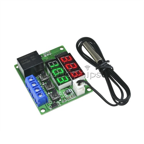 12V DC Relay Dual LED Digital Thermostat Temperature Controller Replace W1209 - Picture 2 of 12