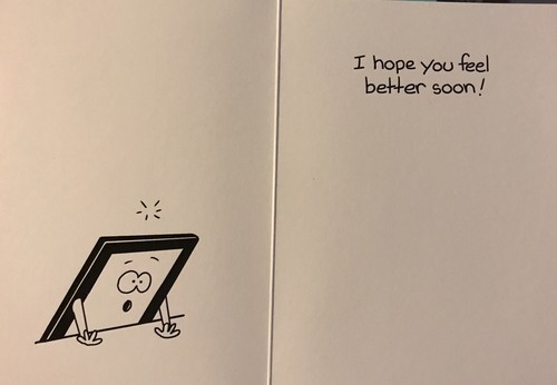 Oatmeal Studios Tablet at Doctor Funny Mark Parisi Get Well Card - Picture 2 of 3