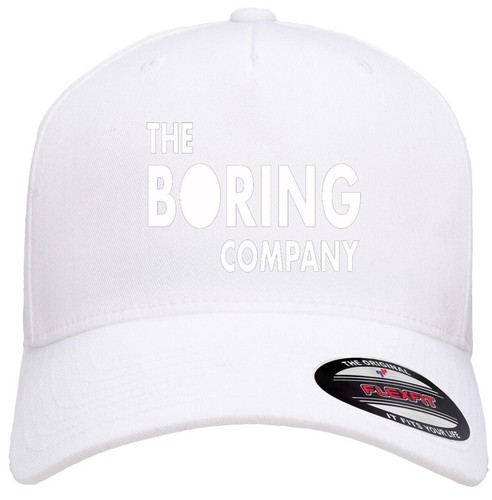 The Boring Company Tesla Elon Musk Logo Hat Flexfit Baseball Cap Printed Emblem - Picture 14 of 15