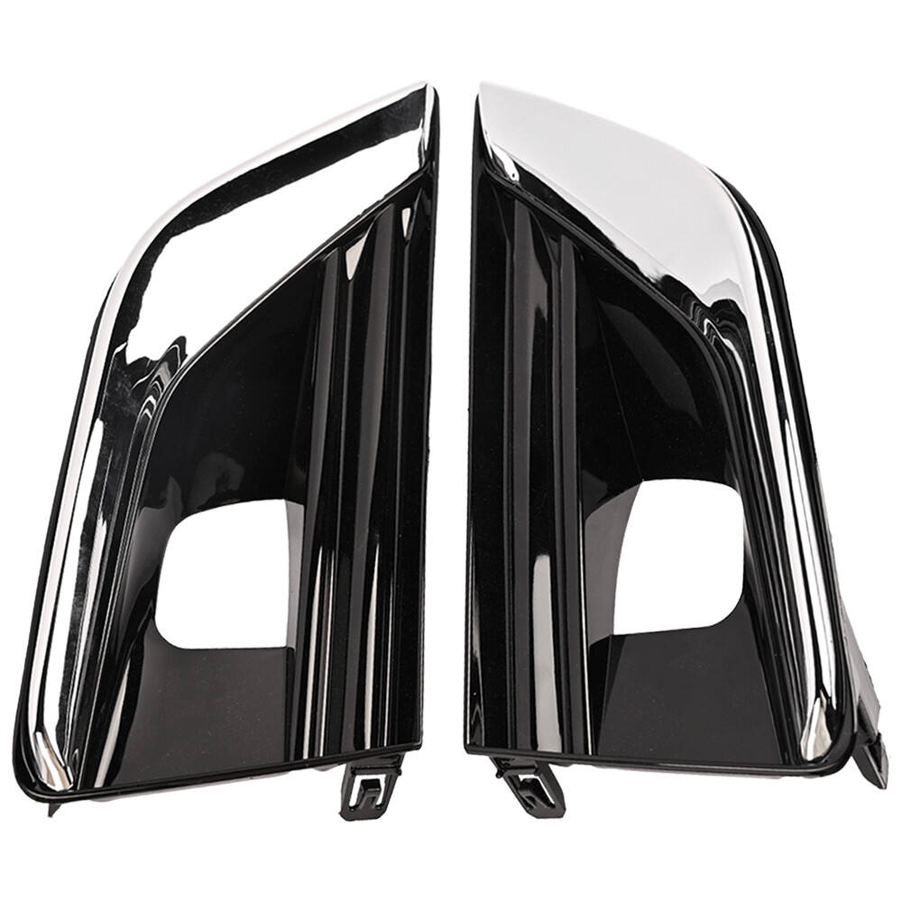Pair For Infiniti Q50 14-23 Carbon Fiber Print Side Window Louver Shutter Cover