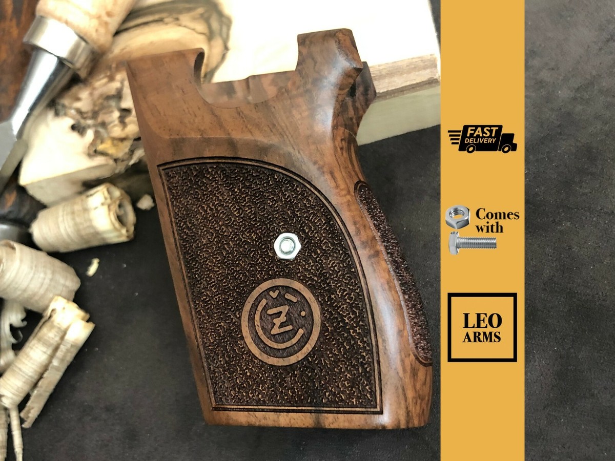 CZ VZOR 70-50 7.65MM 32 ACP Turkish Walnut Wood Grips. Handmade