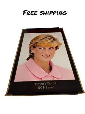 Princess Diana memorial poster 1997 original print 22/35