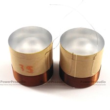 2x 35.5mm Voice coil Copper wire 8 Ohm For Loudspeaker Repair Tweeter 2layers