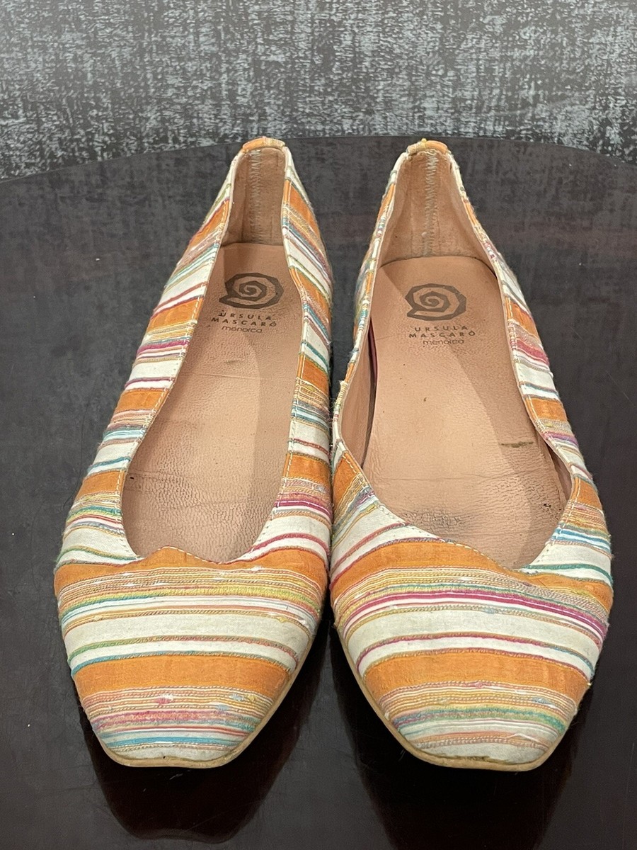 URSULA MASCARO Women's 'Menorca' Multicolor Ballerina Ballet Flats