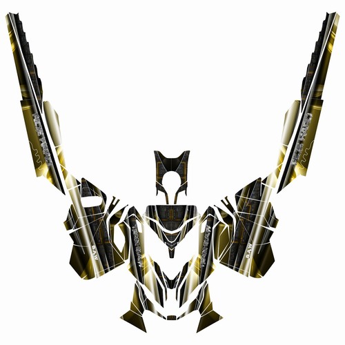 Ski Doo REV XM Graphic Kit Wrap Decals Stickers Tunnel Body Armor Design B.A.W - Picture 4 of 8