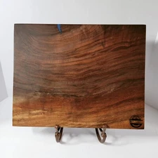 Handmade Black Walnut And Cobolt Blue Epoxy Cutting Board