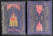 Bicycle Disney Princess blue NEW playing cards CLEARANCE!