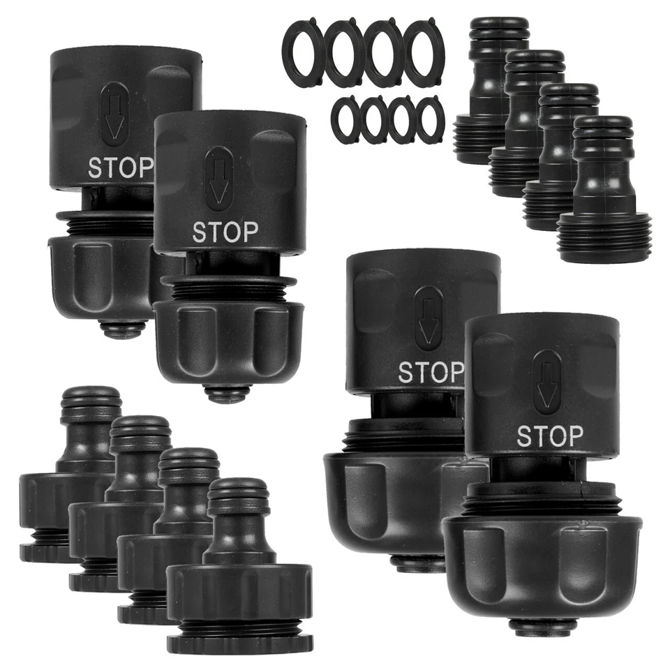 WALTER Gartenschlauch Adapter Set 20-tlg, Schlauchanschluss, Kupplung - Bild 2 von 4