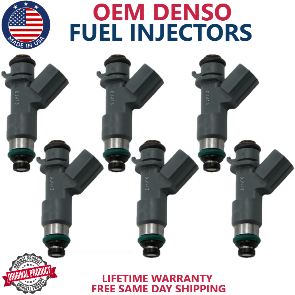 x6 GENUINE DENSO FUEL INJECTORS FOR 2010-2013 Acura ZDX 3.7L