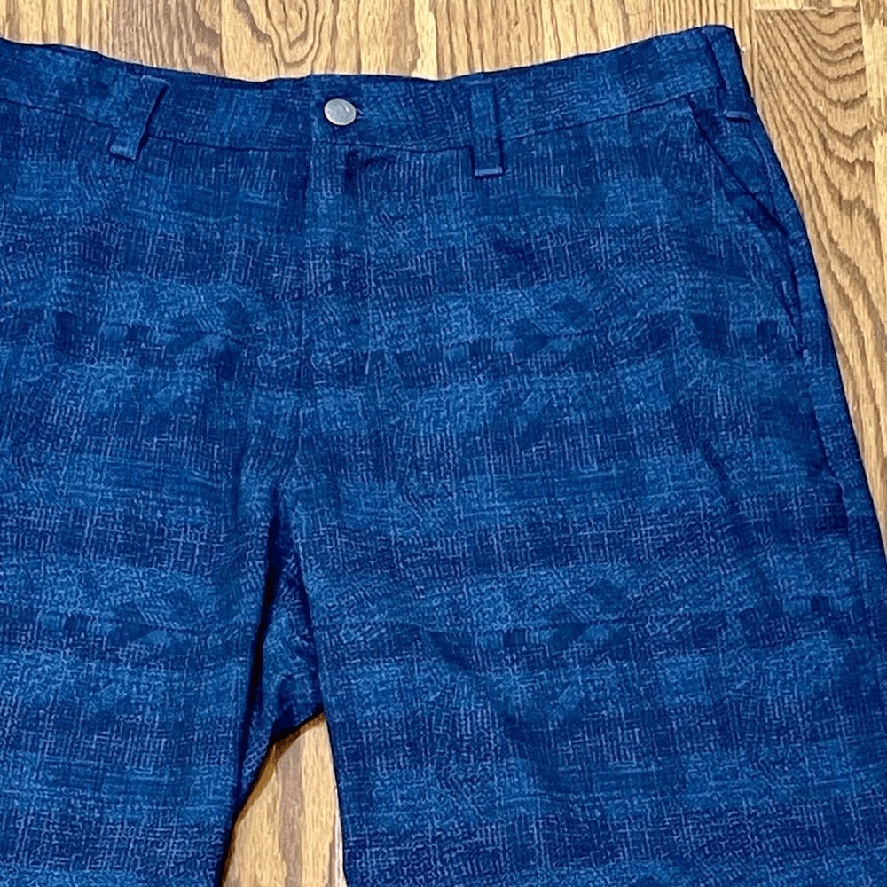 Adidas Blue Patterned Climalite Flat Front Perfor… - image 2