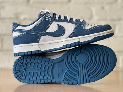 新品Nike Dunk Low Retro SE Industrial Blue Nike Dunk Low Retro SE “Industrial Blue” Sashiko Denim DV0834-101