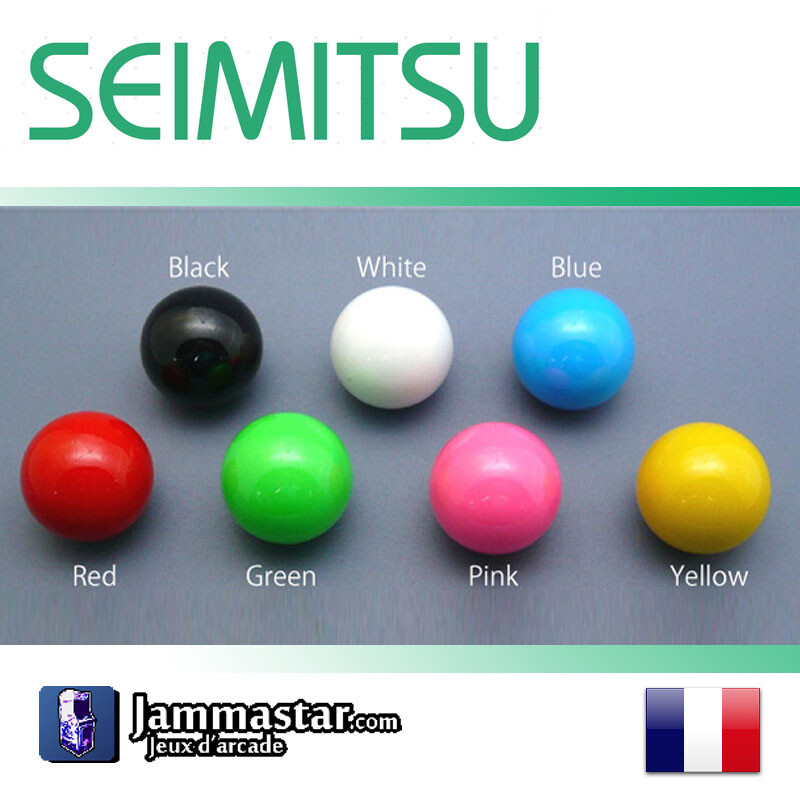 Manette De Jeu Style Arcade - Boule Blanche, Tête Ronde 35 Mm - Pour Bricolage - Uxcell