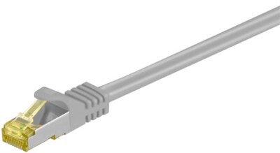 5X Goobay 91639 RJ45 Patchkabel CAT 6A S/FTP (PiMF), 500 MHz mit CAT 7 Rohkabel,