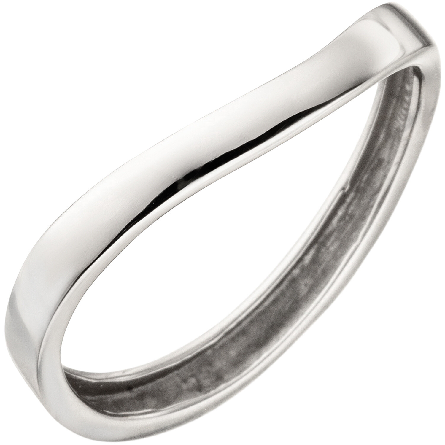 Weissgold Ring Damen Ohne Stein