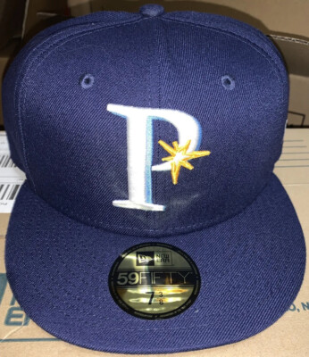 Princeton Rays New Era 5950 On Field Home Cap Hat NWT Size 7 3/8 Tampa Bay