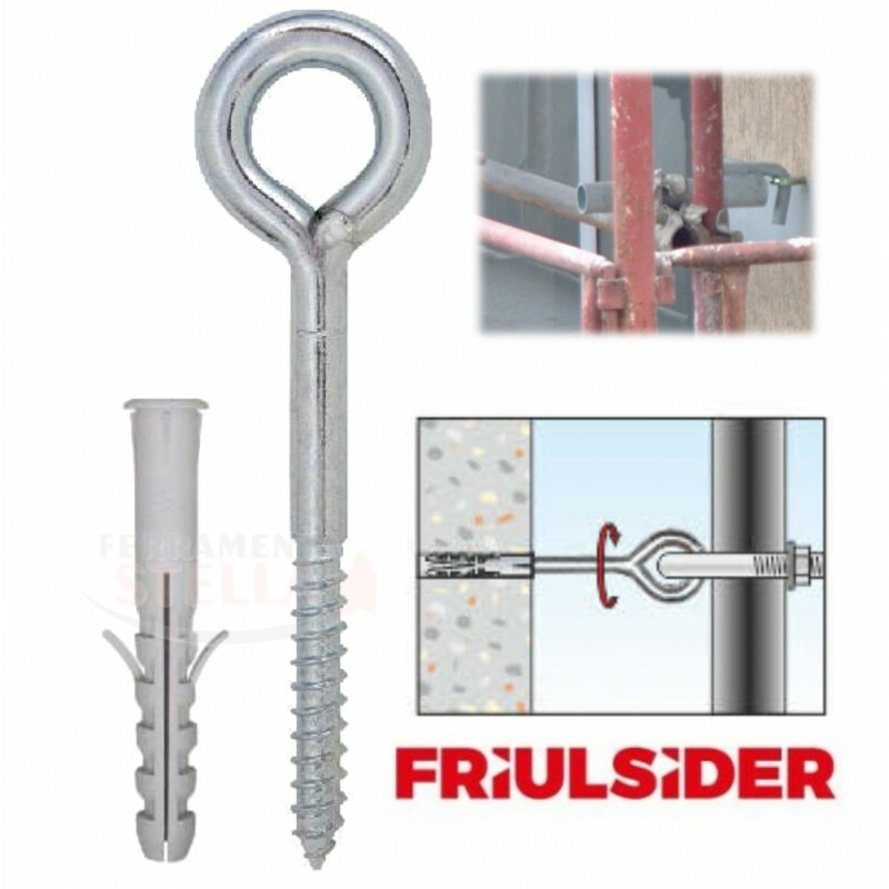 ANCORANTE x PONTEGGIO PONTEGGI con TASSELLO 14 X 100 OCCHIOLO OCCHIO CHIUSO