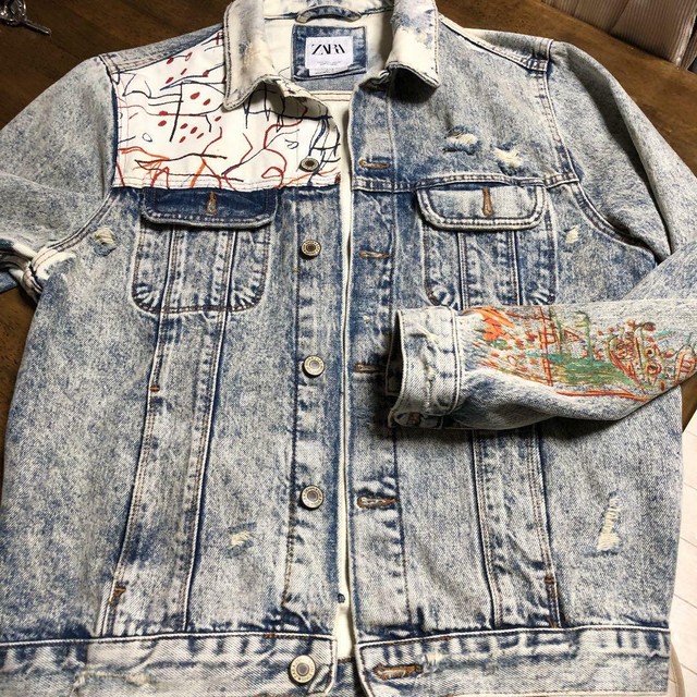 zara basquiat denim jacket
