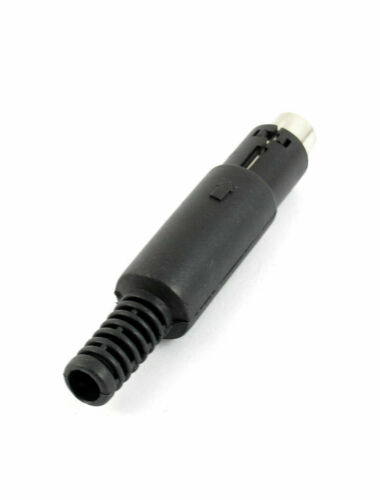 Mini DIN 7 pin male plug solder pins, plastic cover , Commodore 16 Plus 4 (NEW) - Imagen 3 de 3