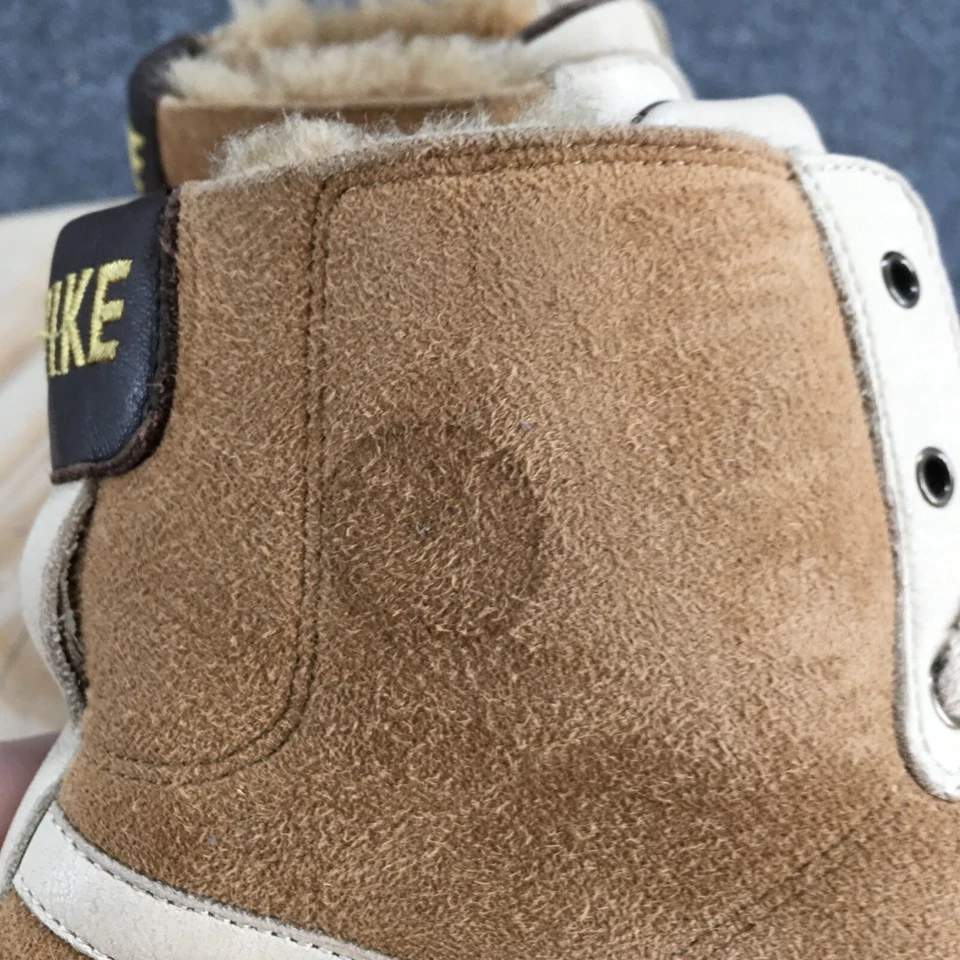 Nike Botas Mujer 11 Blazer Mid 77 Piel de Oveja Invierno Botín 314513-211 Marrón Foto 4 de 4