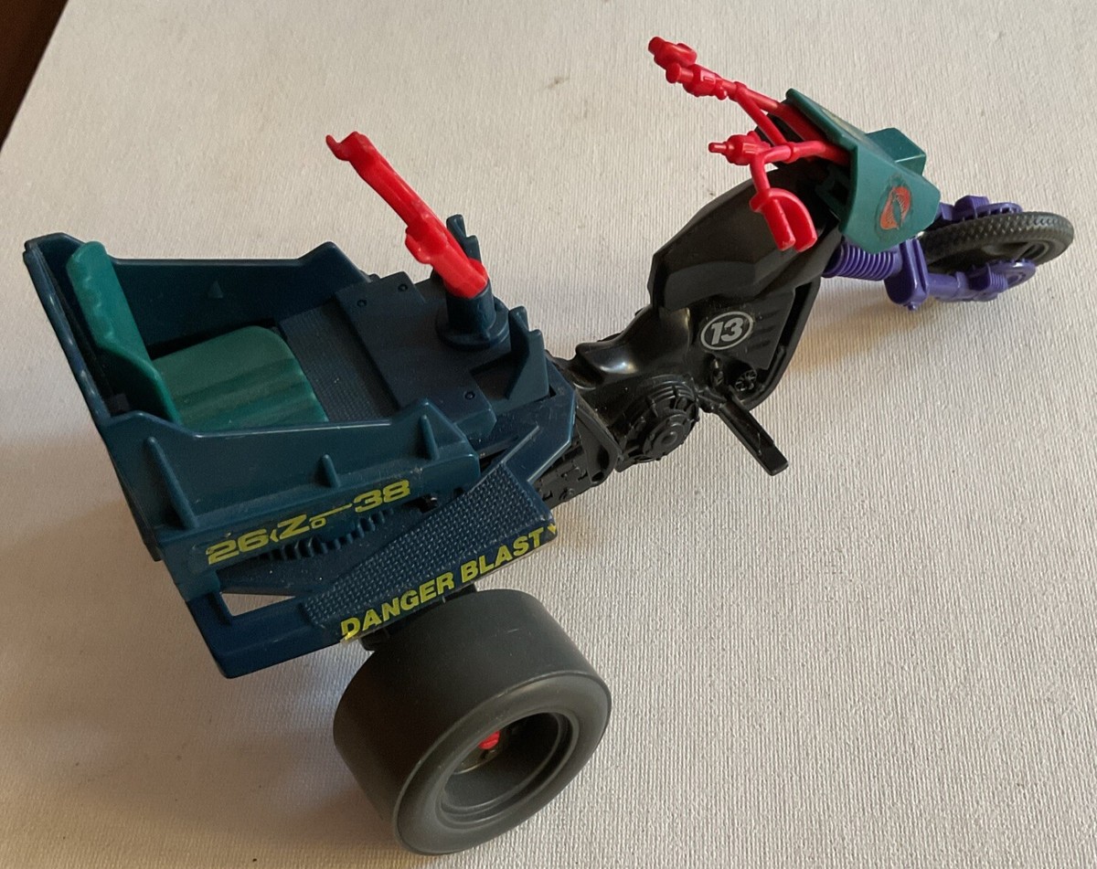 Vintage 1987 GI Joe Cobra Dreadnok Arah. Cycle Hasbro - Reduced
