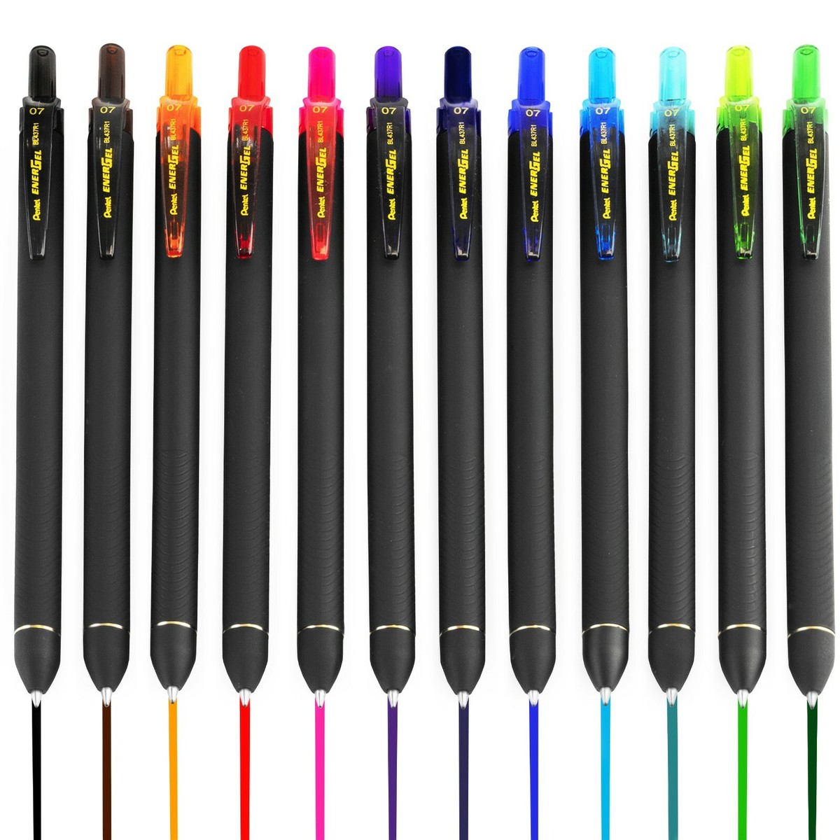 Pentel Energel BL437R1 Retractable Gel Ink Rollerball Pen 12