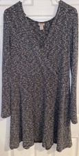 MOSSIMO grey long sleeve dress size large