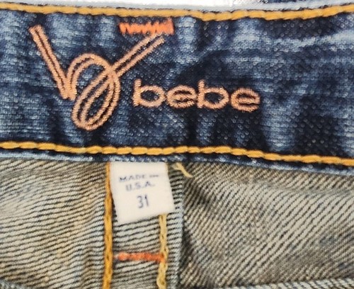 Vintage Be-Be Women Sz 31 Fit n Flair Low-rise Jean Y2K USA Made - Picture 10 of 12