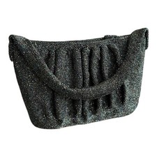 Vintage 1940s Iridescent Seed Beaded Purse