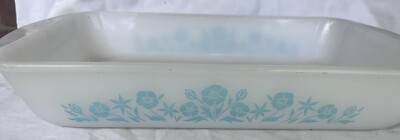 Vintage Sears Maid of Honor Cook & Serve  2-1/2 Qt Rectangular Pan Turquoise 
