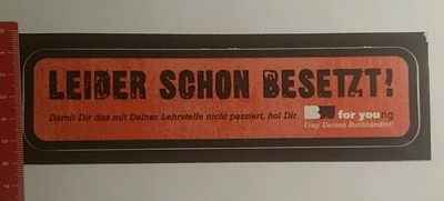 Sticker/Decal: BW for young unfortunately already occupied (28101644)