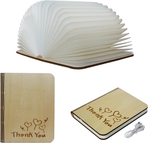 TINGEN 7 Colors Folding Book Lamp with BLE, Portable Light Rechargeable LED Pape