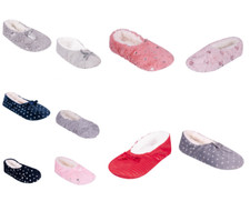 Kids Girls Ballerina Comfy Warm Soft Light Winter Fluffy Slippers Non Slip 