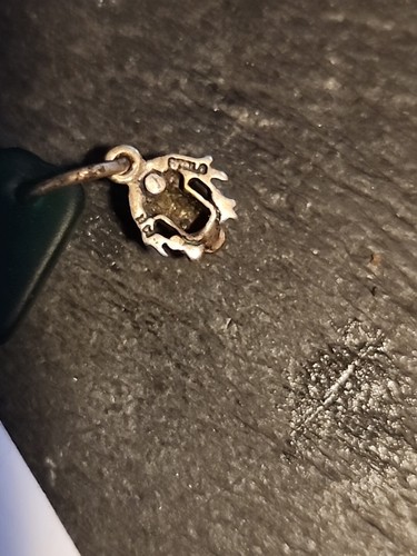 Lote de 2 pares de pendientes vintage de plata de ley 925 probados joyas para mujer rana 🐸 - Imagen 6 de 7