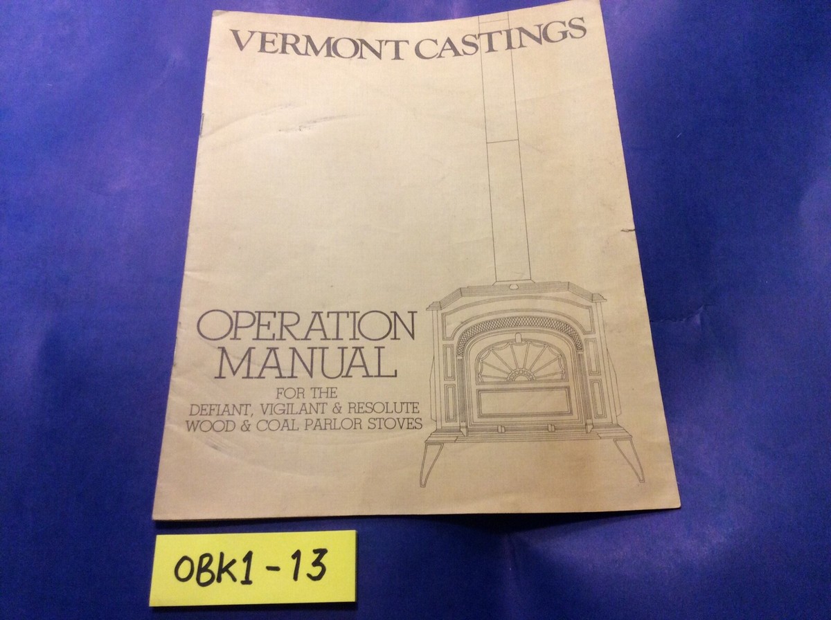 Vermont Castings Resolute Vigilant wood stove manual operation installation  | eBay
