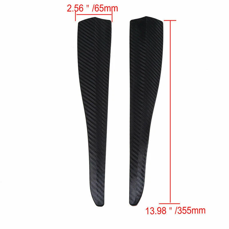 2PC Car Accessories Edge Guard Strip Scratch Protector Anti-collision Black Trim - Image 3 of 4