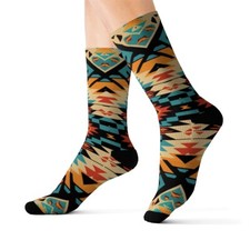 All Over Print Adult Socks Southwestern Navajo Pattern Aztec Native American