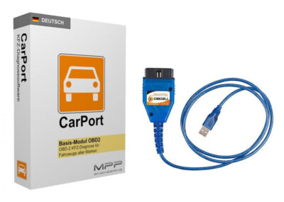 Für VW Audi Seat Skoda USB OBD KKL Diagnose CarPort BASIS SOFTWARE K-Leitung