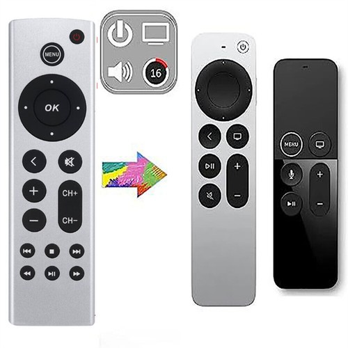 Replacement Remote For Apple TV 1st 2nd 3rd 4th Generation 4K A2169 A1842 A1625 - Afbeelding 4 van 7