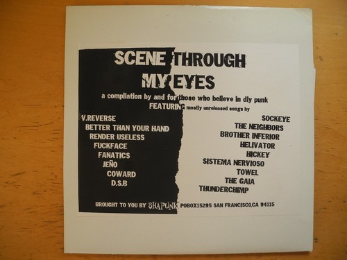 Scene Through My Eyes LP 1997 US EX V.REVERSE/ SOCKEYE/ FUCKFACE/ RENDER USELESS - Picture 2 of 4