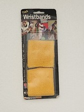 VINTAGE UNIQUE THICK YELLOW WRISTBANDS ( NEW ) MADE IN USA