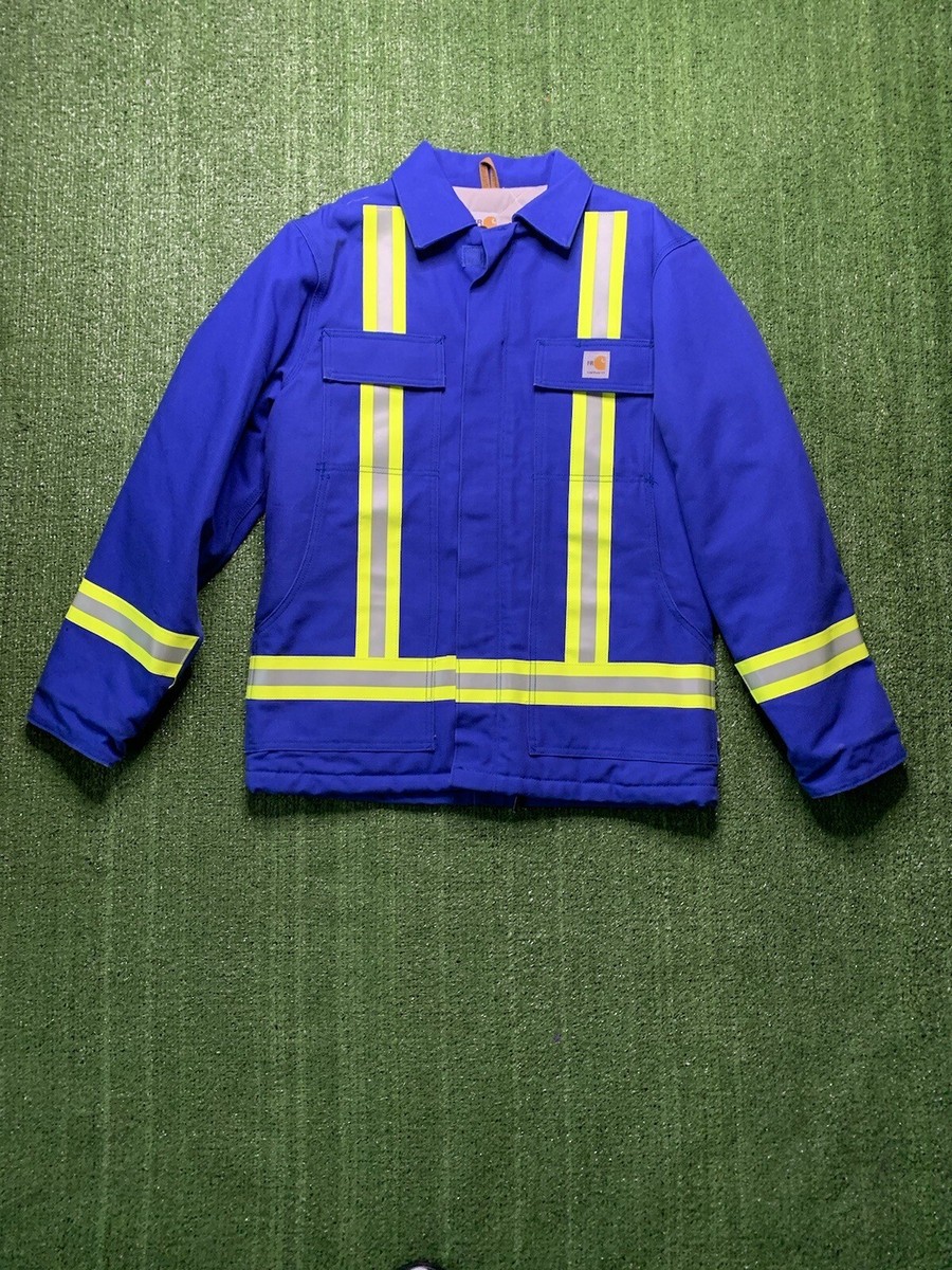 Carhartt FLAME-RESISTANT STRIPED DUCK TRADITIONAL COAT | eBay