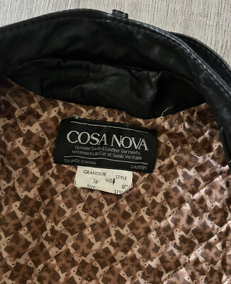 Vintage Cosa Nova Classic Motorcycle Jacket Size Small 38 Vintage Cosa Nova Classic Motorcycle Jacket Size Small 38
