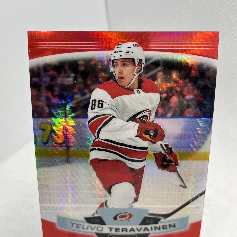 2019-20 O-PEE-CHEE PLATINUM TEUVO TERAVAINEN #27 #ed /199 RED PRISM - Image 2 of 4