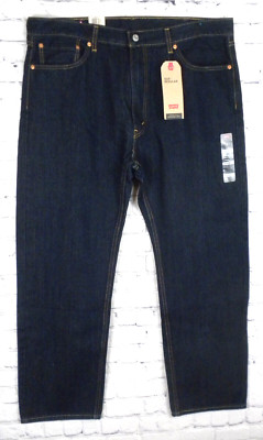 Levi's 505 Regular Men's Regular Straight Leg Blue Jeans Size 40 x 30