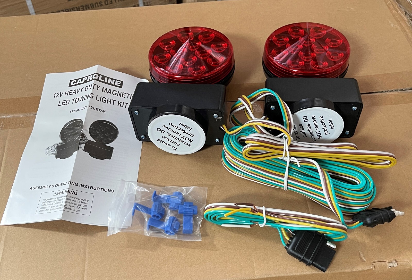 New led Towing Light 12v Tow Trailer Lights Brake Tail Signal