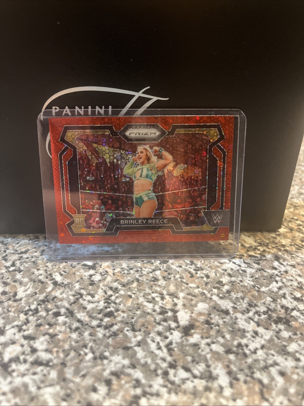 2024 Panini Prizm WWE #36 Brinley Reece Under Card Red Prizms #/99