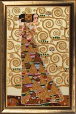 Bead Embroidery Kit Klimt DIY Craft Beaded Stitching Needlework bt338