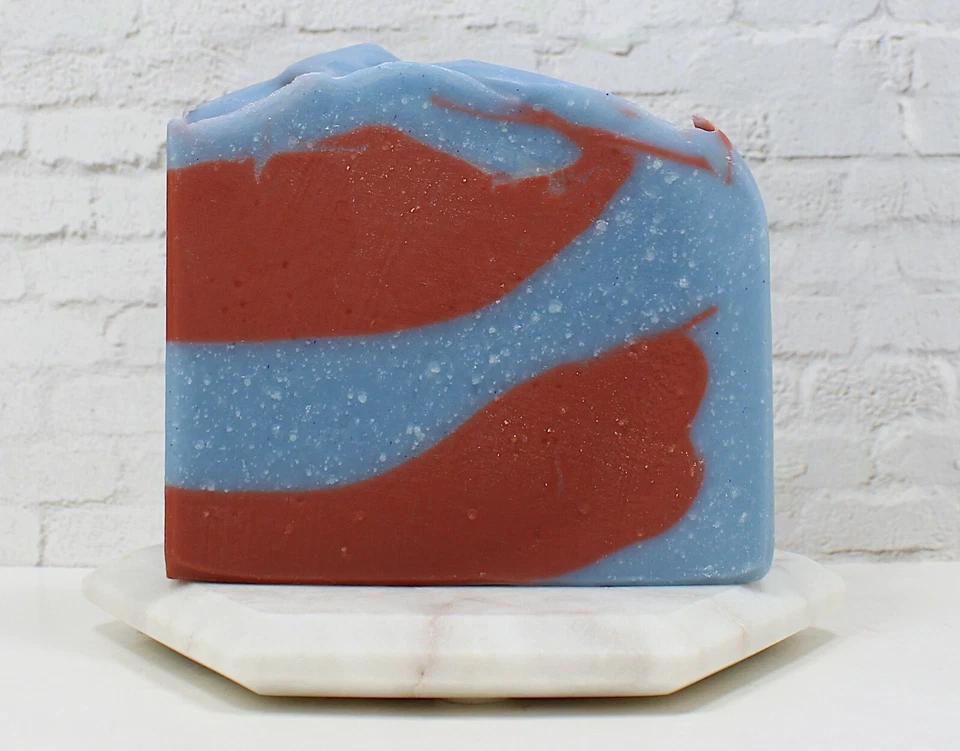 Handmade Soap, - Raspberry Swirl -  Cold Process, Scented Soap - Image 2 of 4