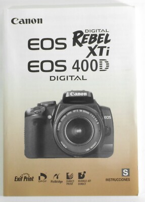 Canon EOS Rebel XTi/400D Spanish Language Instruction Manual
